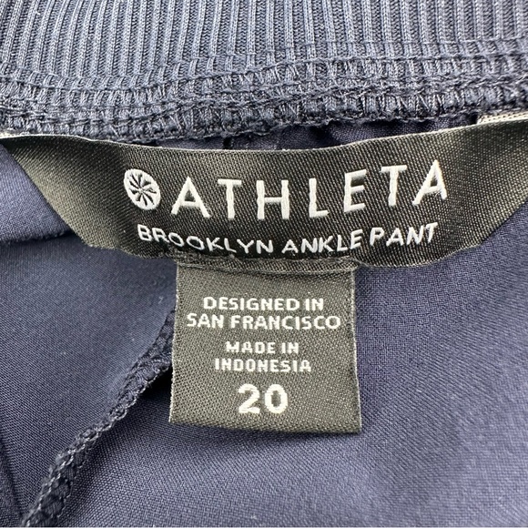 Athleta Brooklyn Mid Rise Ankle Pant Navy Blue Size 20 - Picture 6 of 16